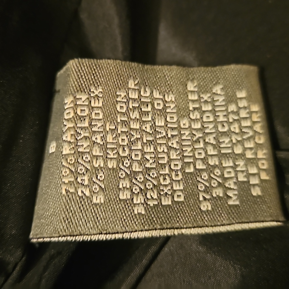 Gold Textured Glam Party Holiday Dress in Black, Size Women's 8 - Picture 6 of 7